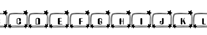 Stars Doodle Font UPPERCASE
