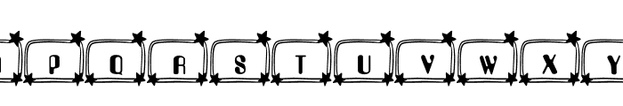 Stars Doodle Font UPPERCASE