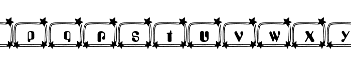 Stars Doodle Font LOWERCASE