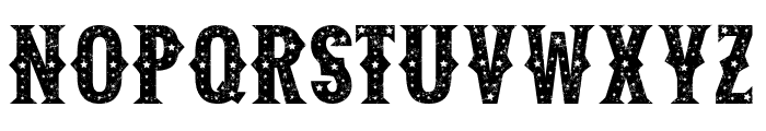 Stars Grunge Font UPPERCASE