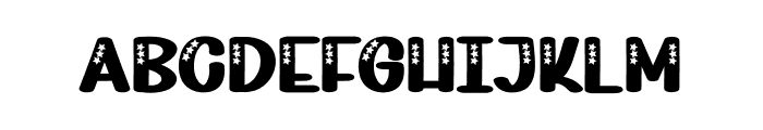 Stars Lentern Font UPPERCASE