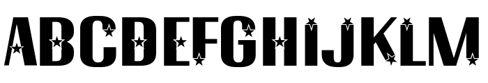 Stars Night Font LOWERCASE