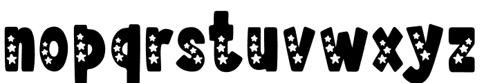 Stars Rainbow Font LOWERCASE