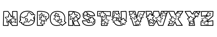 Stars-Stamp Font UPPERCASE