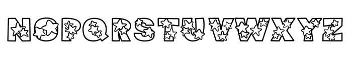 Stars-Stamp Font LOWERCASE