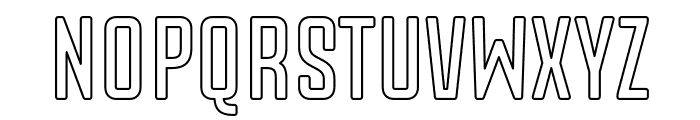 Status Outline Font LOWERCASE