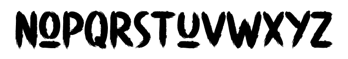 Stay There Brush Font LOWERCASE