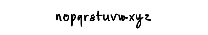 Stay story Font LOWERCASE