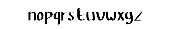 StayStanding-Regular Font LOWERCASE