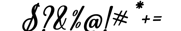 StayblueScript-Italic Font OTHER CHARS