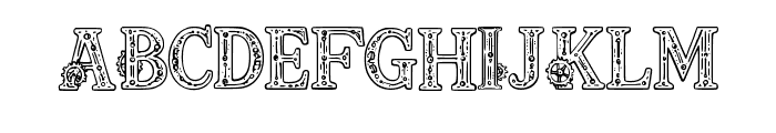 Steampunk By Squeeb Cre Regular Font UPPERCASE