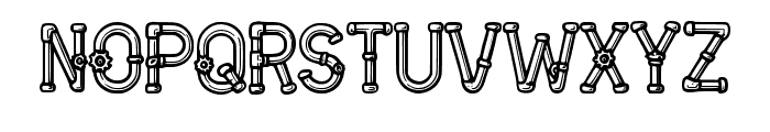 Steampunk Pipes By Sque Regular Font LOWERCASE