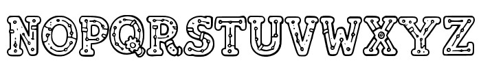 Steampunk Robot By Sque Regular Font UPPERCASE