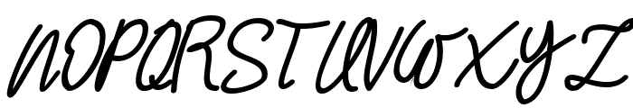 Stefani Bold Italic Font UPPERCASE
