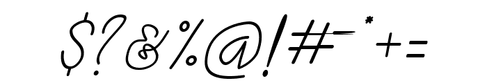 Stefani Italic Font OTHER CHARS
