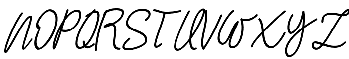 Stefani Italic Font UPPERCASE