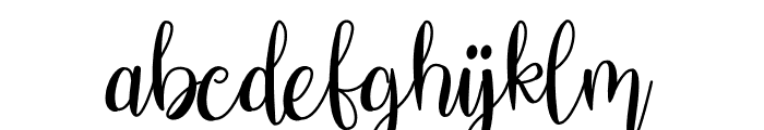 Stefany Signature Font LOWERCASE
