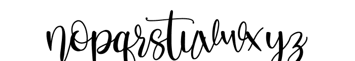 Stefany Signature Font LOWERCASE