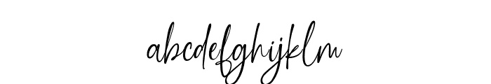 StefanyScript-Regular Font LOWERCASE