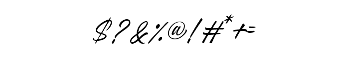 Stefina Signature Regular Font OTHER CHARS