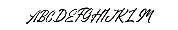 Stefina Signature Regular Font UPPERCASE