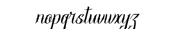 Stejita Italic Font LOWERCASE