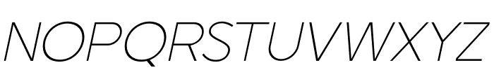 Stella Nova Thin Italic Font UPPERCASE