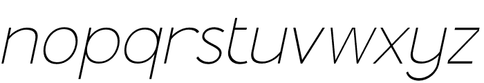 Stella Nova Thin Italic Font LOWERCASE