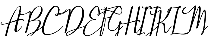 Stellaria Oblique Font UPPERCASE