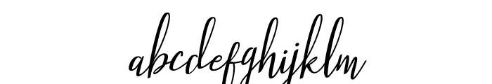 Stellaria Oblique Font LOWERCASE