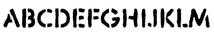 Sten Bold Grunge Font LOWERCASE