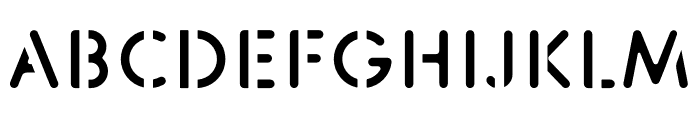 Sten Font LOWERCASE