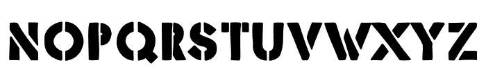Stencil Force Regular Font LOWERCASE