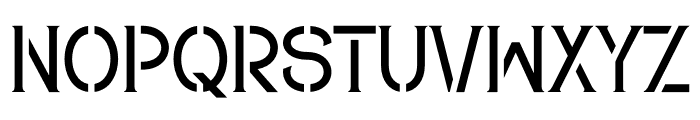Stencil Rofigat Font UPPERCASE