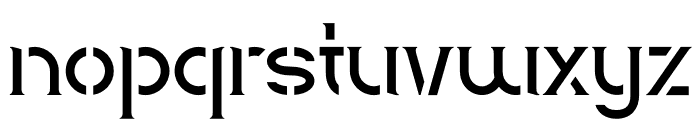 Stencil Rofigat Font LOWERCASE