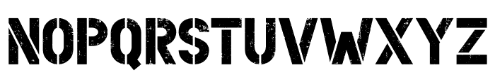 StencilGrunge Font LOWERCASE