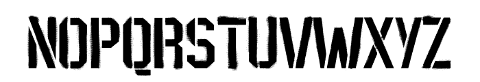 StencilPTx-Sprayed Font UPPERCASE