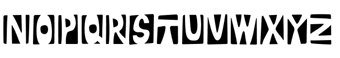 Stencilus Font UPPERCASE