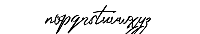Stenley Signature Font LOWERCASE