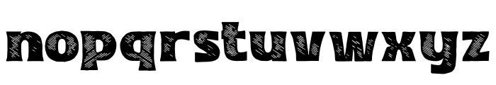 Stepon Texture Font LOWERCASE
