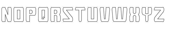 Stereo System-Hollow Font UPPERCASE