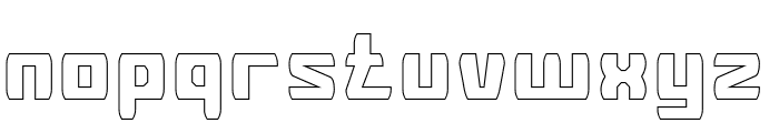 Stereo System-Hollow Font LOWERCASE