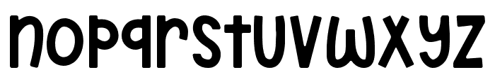 Sticker-Regular Font LOWERCASE