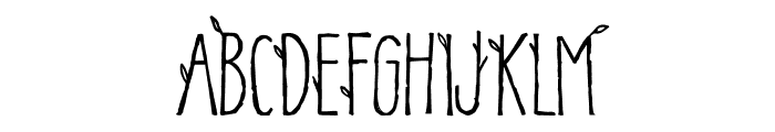 Stickman Rough Fancy Font UPPERCASE
