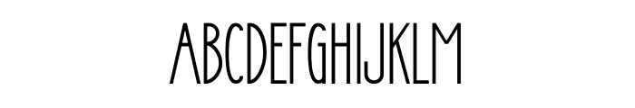 Stickman Sans Serif Font LOWERCASE