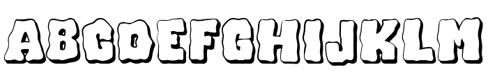 Sticky Scream Shadow Font LOWERCASE