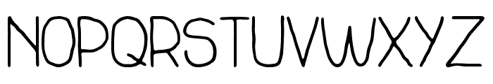 StickyRough-Regular Font UPPERCASE