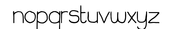 StickyRough-Regular Font LOWERCASE