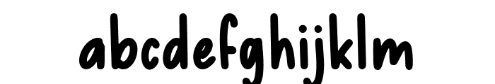 Stickywild Font LOWERCASE