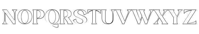 Stiepa Serif Outline Regular Font UPPERCASE